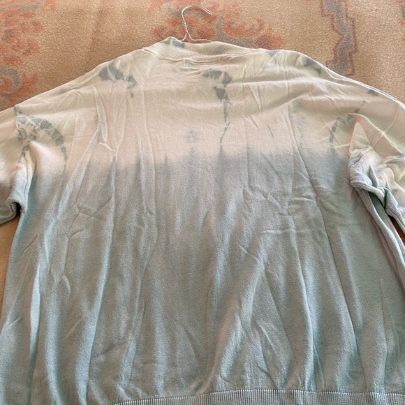 Scott&Scott London mock- neck knit sweater in white/light green tie dye SZ L NWT - Picture 6 of 9